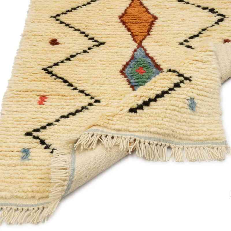 Alfombra "Tulu" de estilo marroquí anudada a mano - 99 cm x 240 cm - K0050455