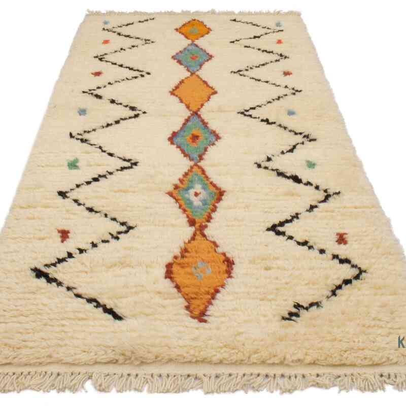 Alfombra "Tulu" de estilo marroquí anudada a mano - 99 cm x 240 cm - K0050455