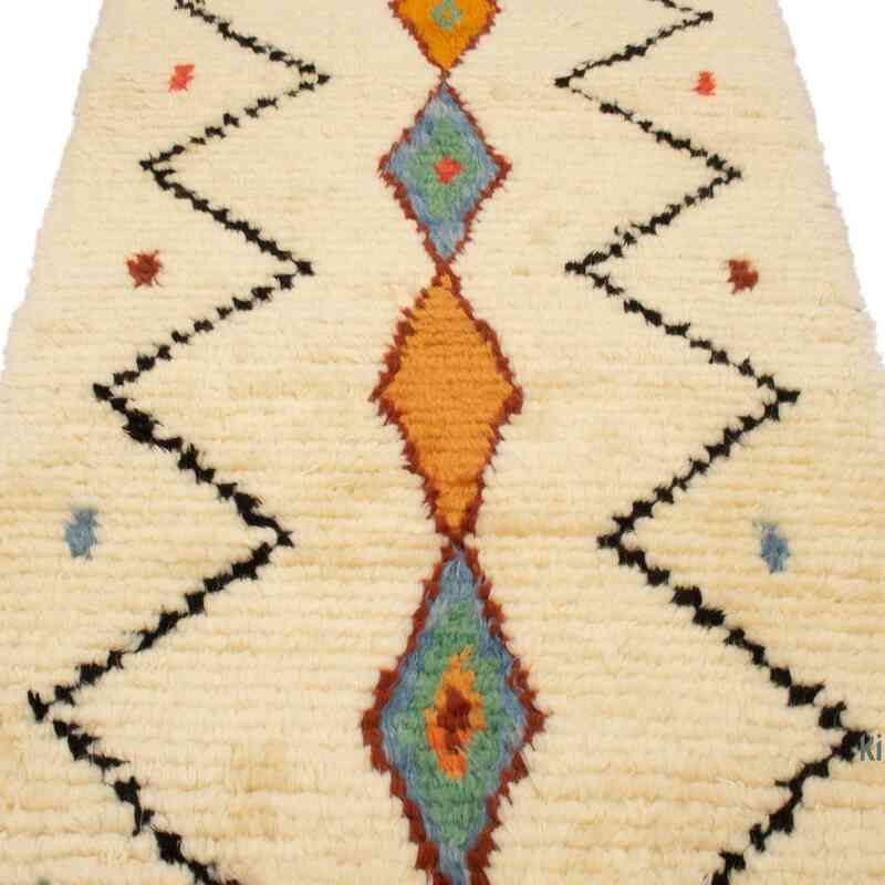 Alfombra "Tulu" de estilo marroquí anudada a mano - 99 cm x 240 cm - K0050455