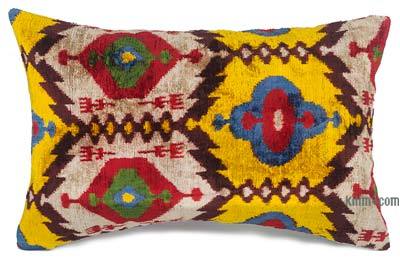 Kadife Ikat Yastık Kılıfı - 60 cm x 38 cm