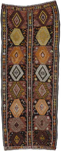 Vintage Kars Kilim Rug - 5' 9" x 15'  (69" x 180")