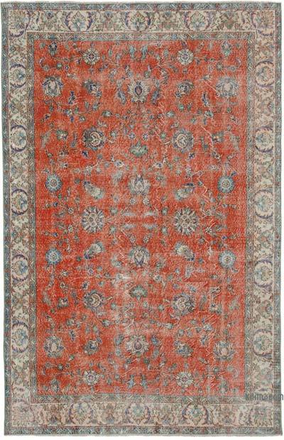 Vintage Turkish Hand-Knotted Rug - 6' 4" x 10'  (76 in. x 120 in.)