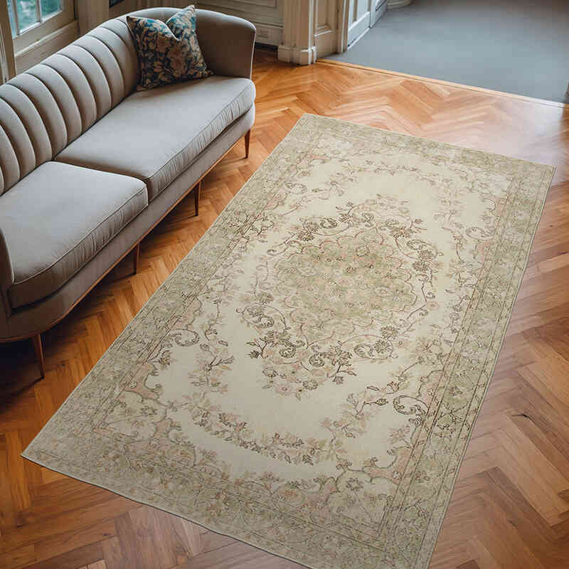 Alfombra Vintage Turca Anudada a Mano - 170 cm x 295 cm - K0050646