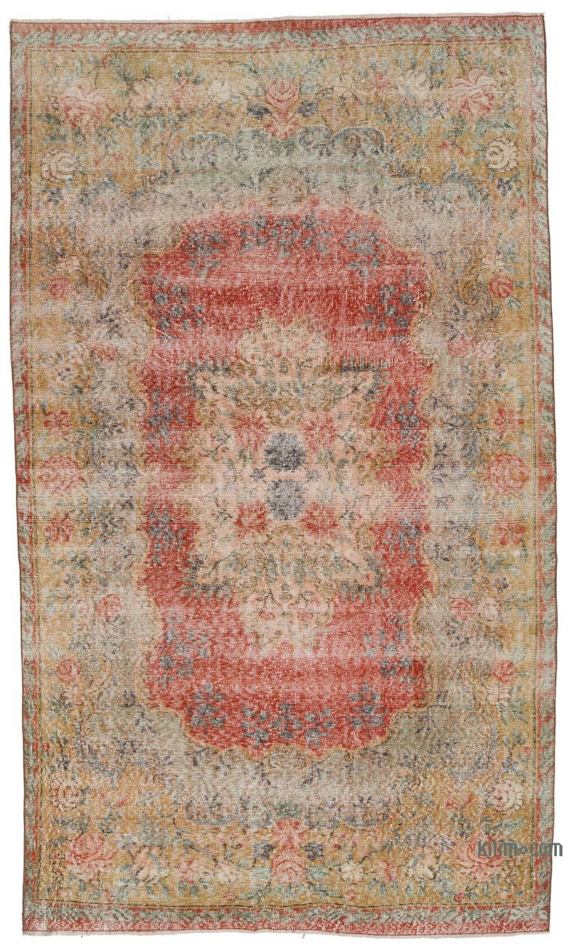 Vintage Turkish Hand-Knotted Rug - 5' 6" x 9' 4" (66 in. x 112 in.) - K0050658