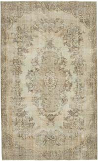 Vintage Turkish Hand-Knotted Rug - 5' 3" x 8' 8" (63" x 104")