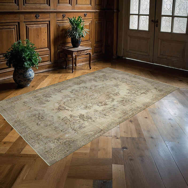 Alfombra Vintage Turca Anudada a Mano - 160 cm x 264 cm - K0050659
