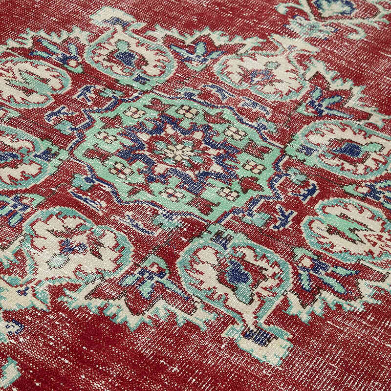 Alfombra Vintage Turca Anudada a Mano - 190 cm x 291 cm - K0050675