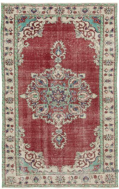 Vintage Turkish Hand-Knotted Rug - 6' 3" x 9' 7" (75" x 115")