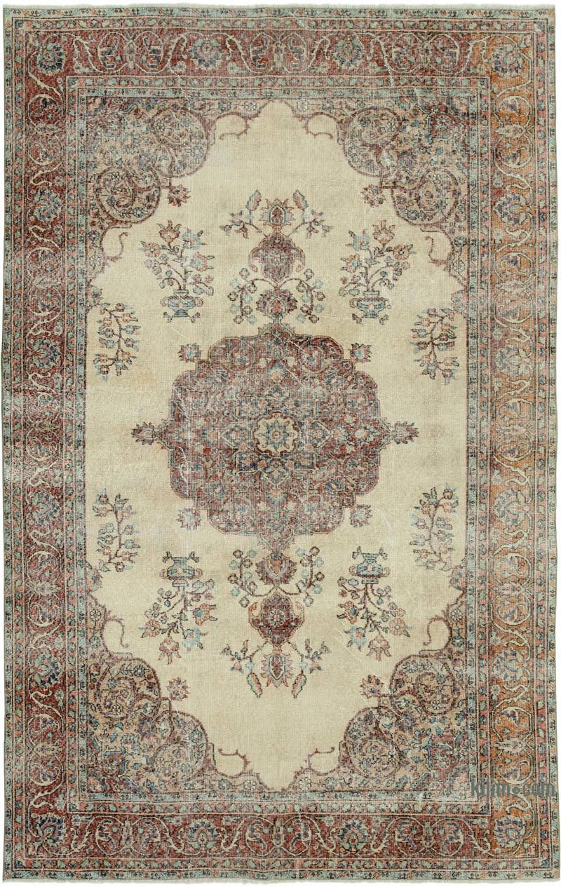 Vintage Turkish Hand-Knotted Rug - 6' 3" x 9' 7" (75 in. x 115 in.) - K0050705