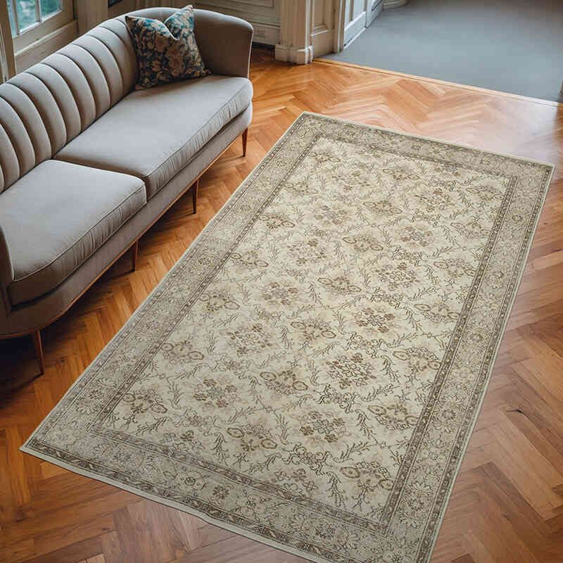 Alfombra Vintage Turca Anudada a Mano - 172 cm x 296 cm - K0050717