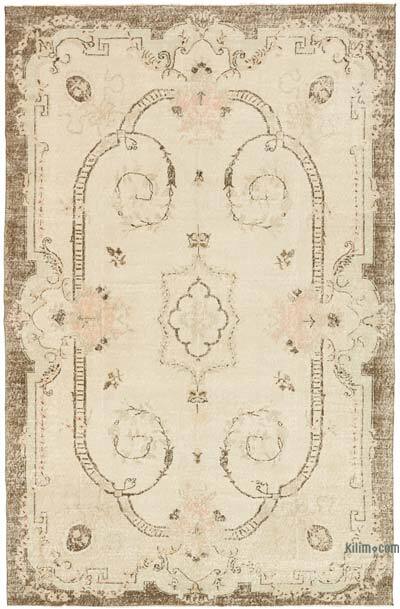 Alfombra Vintage Turca Anudada a Mano - 195 cm x 303 cm