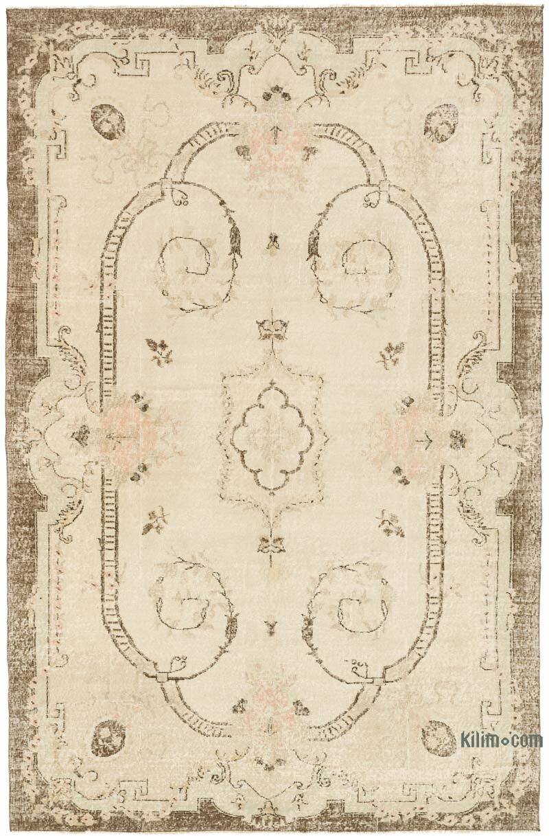 Alfombra Vintage Turca Anudada a Mano - 195 cm x 303 cm - K0050749