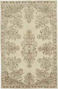 Vintage Turkish Hand-Knotted Rug - 6' 5" x 10' 1" (77" x 121")