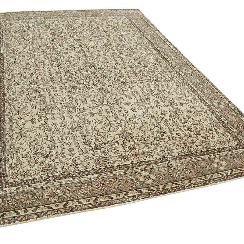 Alfombra Vintage Turca Anudada a Mano - 206 cm x 305 cm - K0050768