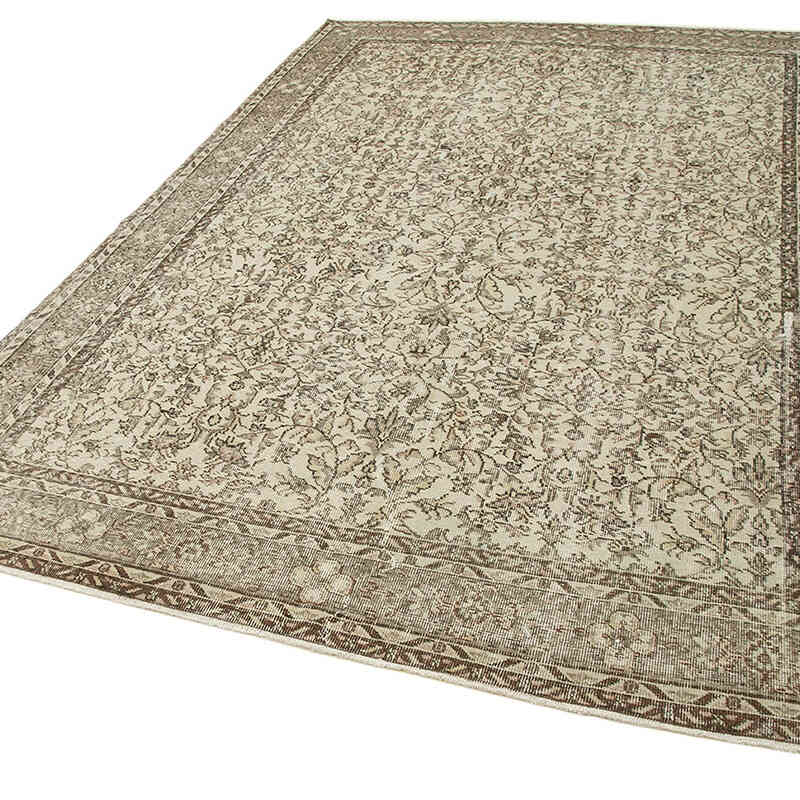Alfombra Vintage Turca Anudada a Mano - 206 cm x 305 cm - K0050768