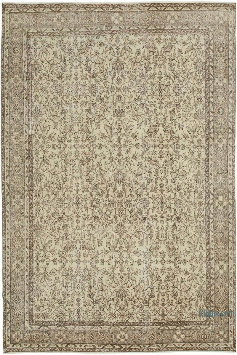 Alfombra Vintage Turca Anudada a Mano - 206 cm x 305 cm - K0050768