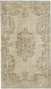Vintage Turkish Hand-Knotted Rug - 5' 5" x 9' 6" (65" x 114")