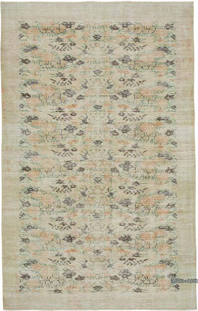 Vintage El Dokuma Anadolu Halısı - 190 cm x 302 cm
