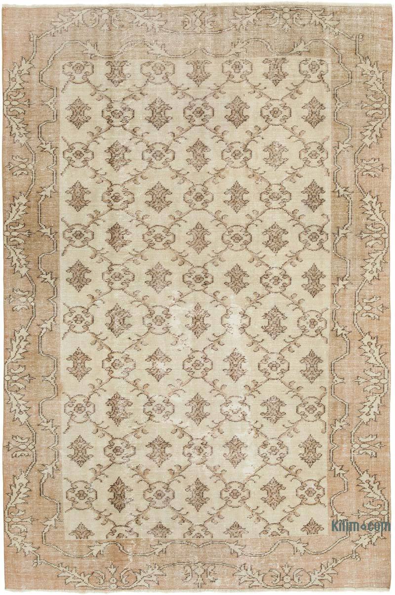 Vintage Turkish Hand-Knotted Rug - 6' 7" x 9' 7" (79" x 115") - K0050824