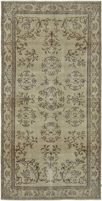 Vintage Turkish Hand-Knotted Rug - 4' 7" x 9'  (55 in. x 108 in.)