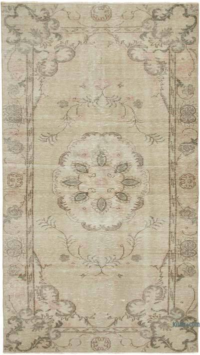 Vintage El Dokuma Anadolu Halısı - 155 cm x 273 cm
