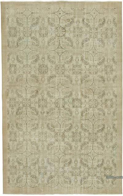 Bej El Dokuma Vintage Halı - 175 cm x 273 cm