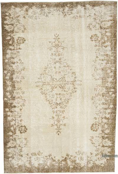 Vintage Turkish Hand-Knotted Rug - 5' 7" x 8' 7" (67 in. x 103 in.)