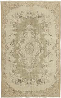 Vintage Turkish Hand-Knotted Rug - 6'  x 9' 7" (72" x 115")