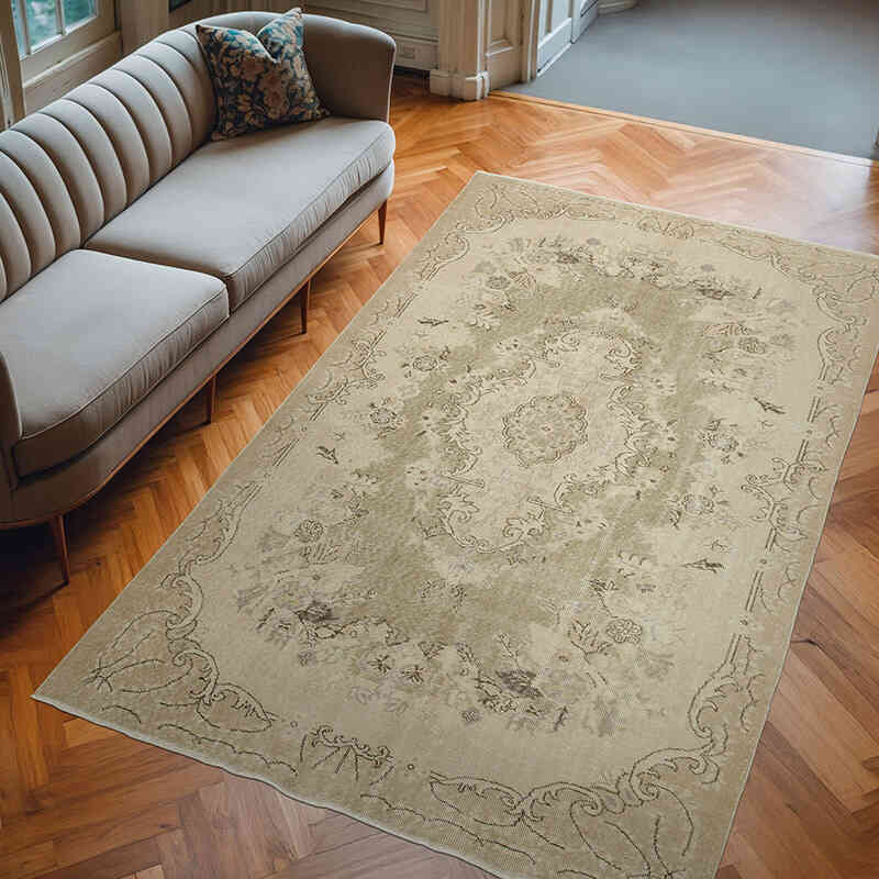 Vintage Turkish Hand-Knotted Rug - 6'  x 9' 7" (72" x 115") - K0050870