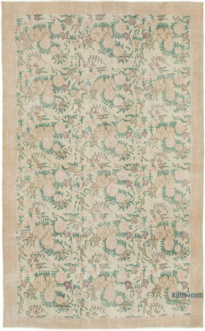 Vintage Turkish Hand-Knotted Rug - 5' 5" x 8' 11" (65" x 107") - K0050882