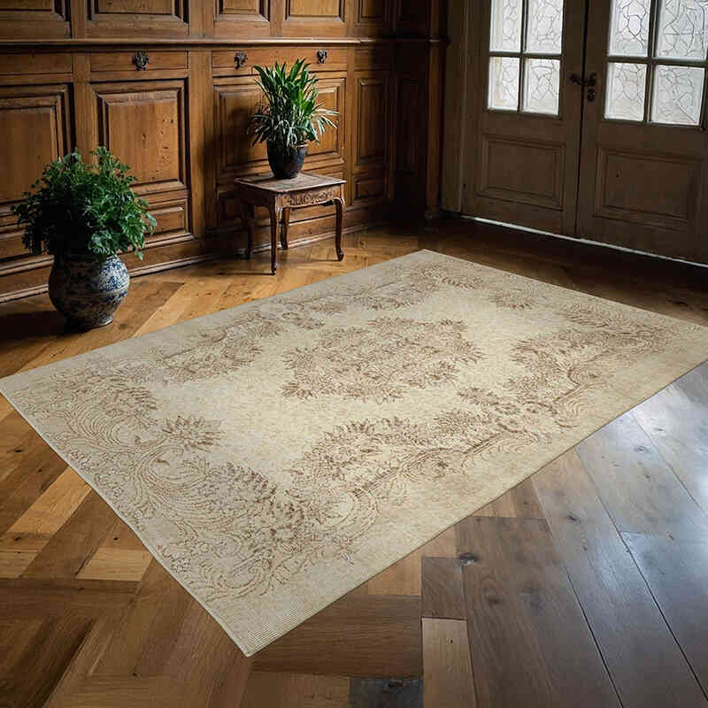 Vintage Turkish Hand-Knotted Rug - 5' 4" x 7' 9" (64" x 93") - K0050890