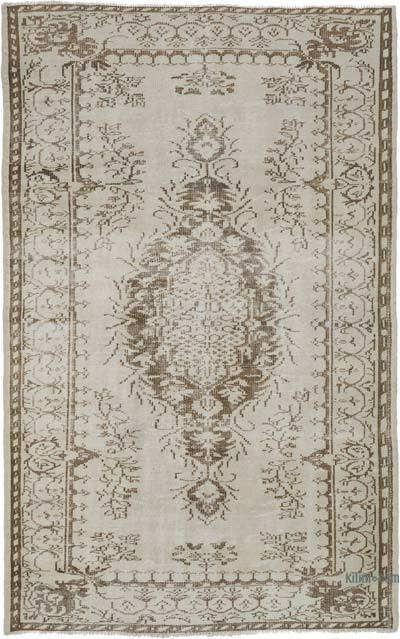 Vintage Turkish Hand-Knotted Rug - 5' 1" x 8' 2" (61" x 98")