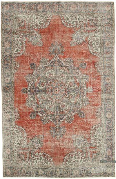 Vintage Turkish Hand-Knotted Rug - 6' 11" x 10' 9" (83 in. x 129 in.)
