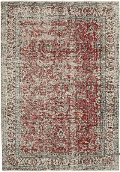 Vintage Turkish Hand-Knotted Rug - 7' 4" x 10' 3" (88 in. x 123 in.)