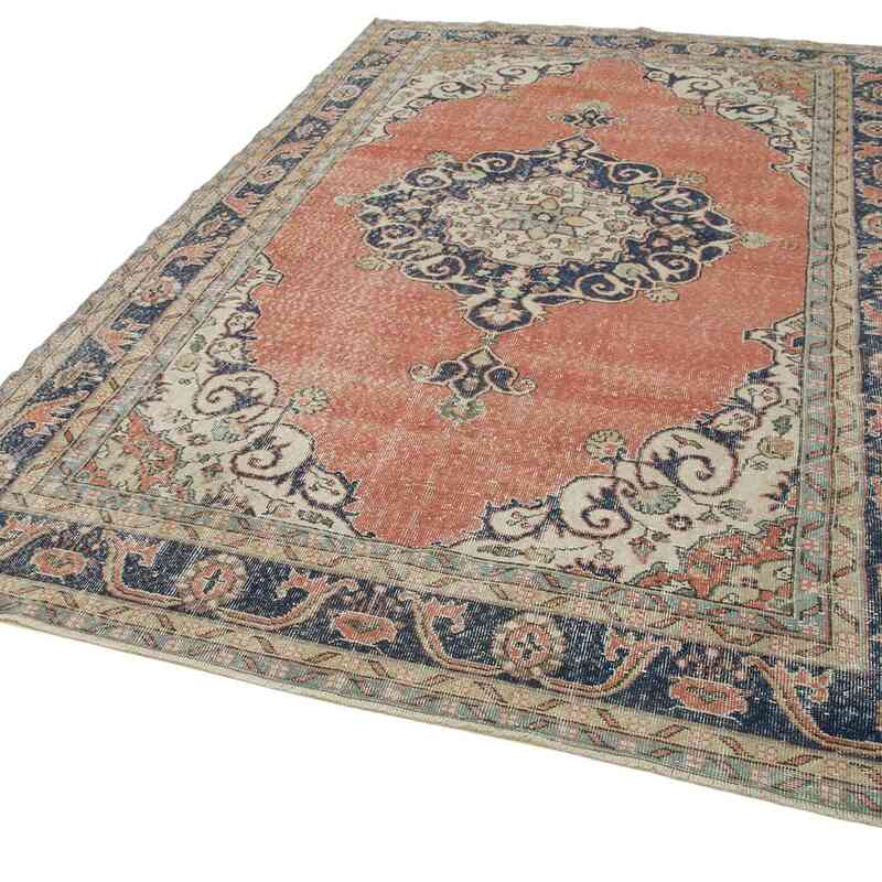 Vintage Turkish Hand-Knotted Rug - 6' 11" x 10' 10" (83 in. x 130 in.) - K0050950