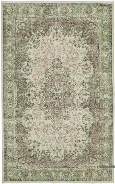 Vintage Turkish Hand-Knotted Rug - 6' 8" x 10' 7" (80 in. x 127 in.)