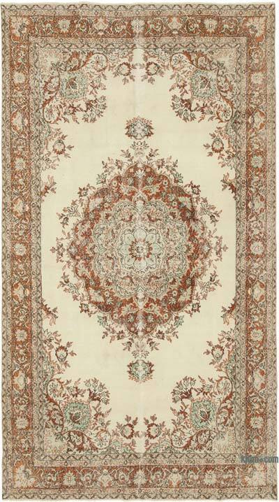 Alfombra Vintage Turca Anudada a Mano - 190 cm x 342 cm