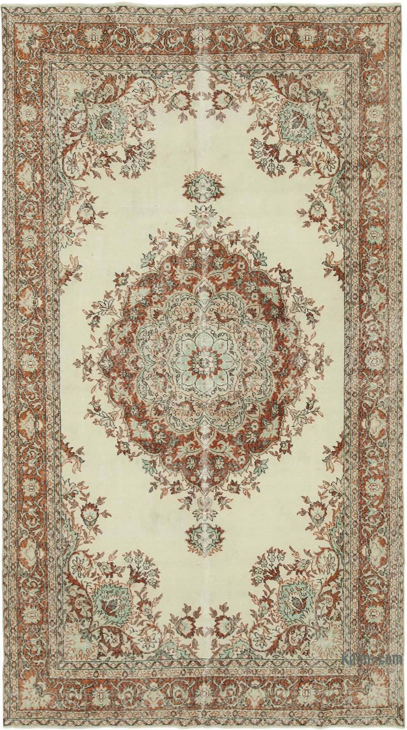 Vintage Turkish Hand-Knotted Rug - 6' 3" x 11' 3" (75 in. x 135 in.) - K0050966