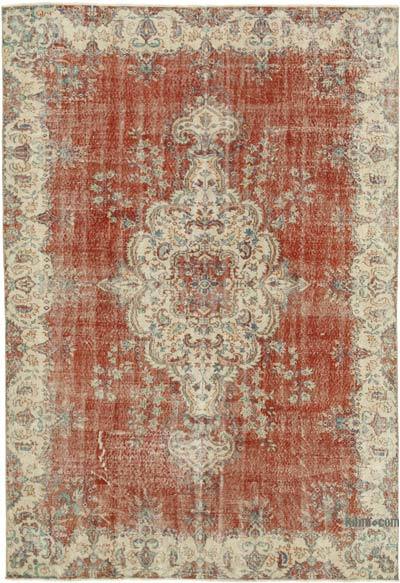 Vintage Turkish Hand-Knotted Rug - 6' 11" x 10' 3" (83 in. x 123 in.)