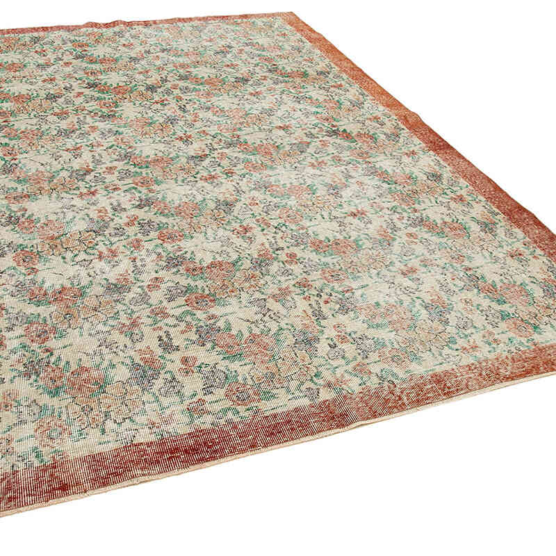 Vintage Turkish Hand-Knotted Rug - 7'  x 10'  (84" x 120") - K0050981