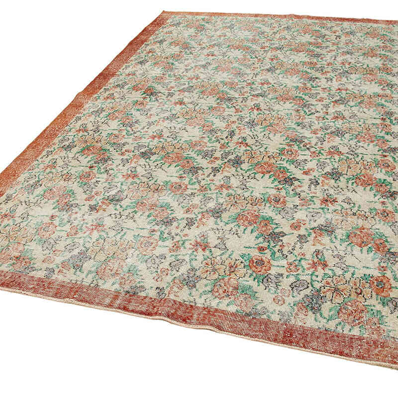 Vintage Turkish Hand-Knotted Rug - 7'  x 10'  (84" x 120") - K0050981