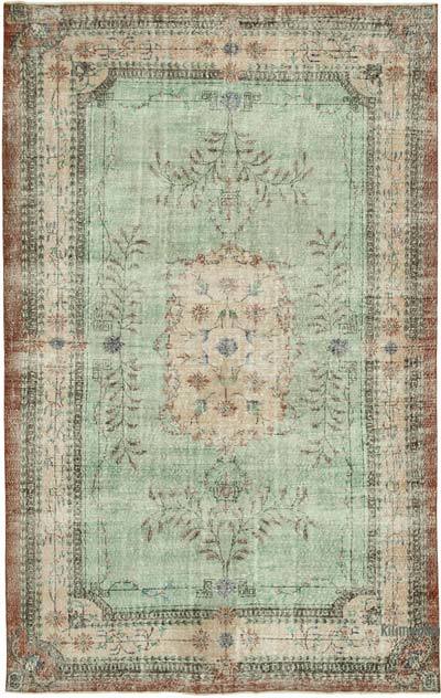 Vintage Turkish Hand-Knotted Rug - 6' 10" x 10' 7" (82 in. x 127 in.)