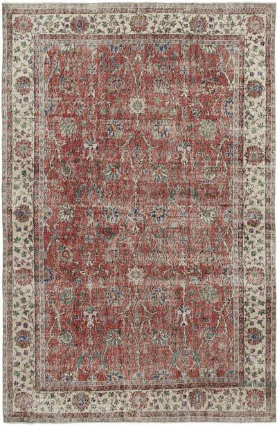 Vintage Turkish Hand-Knotted Rug - 6' 11" x 10' 1" (83 in. x 121 in.)