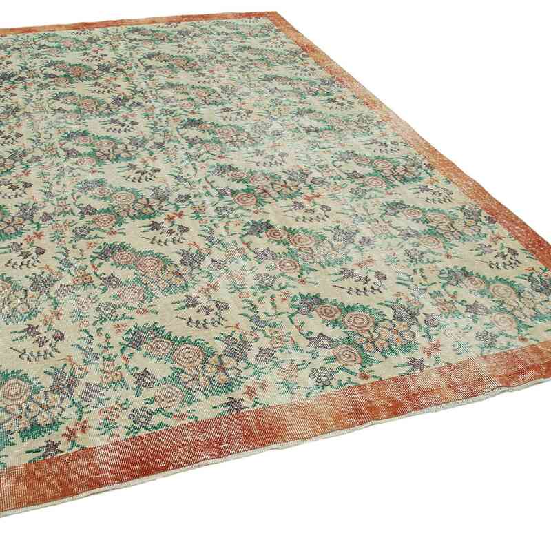 Alfombra Vintage Turca Anudada a Mano - 212 cm x 316 cm - K0051025