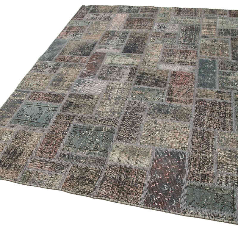 Alfombra De Retazos Turca Sobre-teñida - 171 cm x 238 cm - K0051092