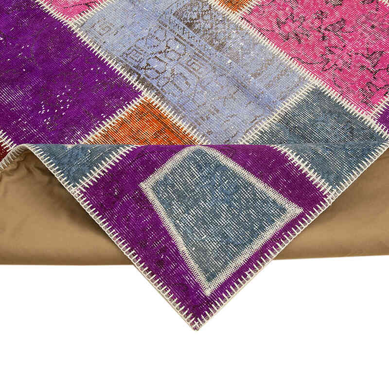 Çok Renkli Boyalı Patchwork Halı - 165 cm x 231 cm - K0051109