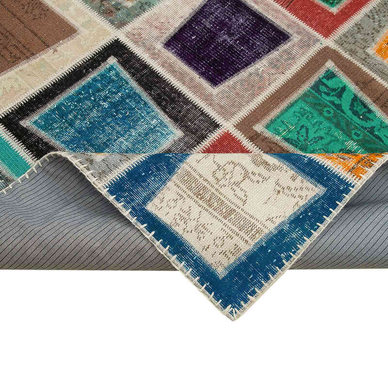 Çok Renkli Boyalı Patchwork Halı - 238 cm x 320 cm - K0051122