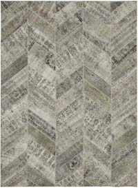 Gray Patchwork Hand-Knotted Turkish Rug - 9'  x 12' 2" (108" x 146")
