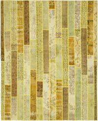 Patchwork Hand-Knotted Turkish Rug - 8' 2" x 10'  (98" x 120")