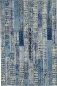 Alfombra De Retazos Turca Sobre-teñida - 194 cm x 300 cm